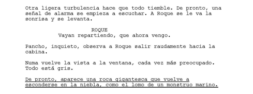 Fragmento de guion